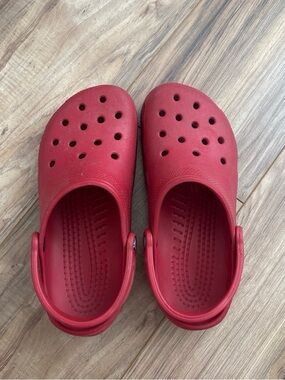 Red Crocs
